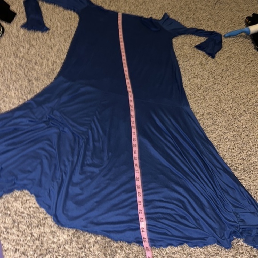 Shein women’s 3XL blue cold shoulder maxi dress - Picture 5 of 8
